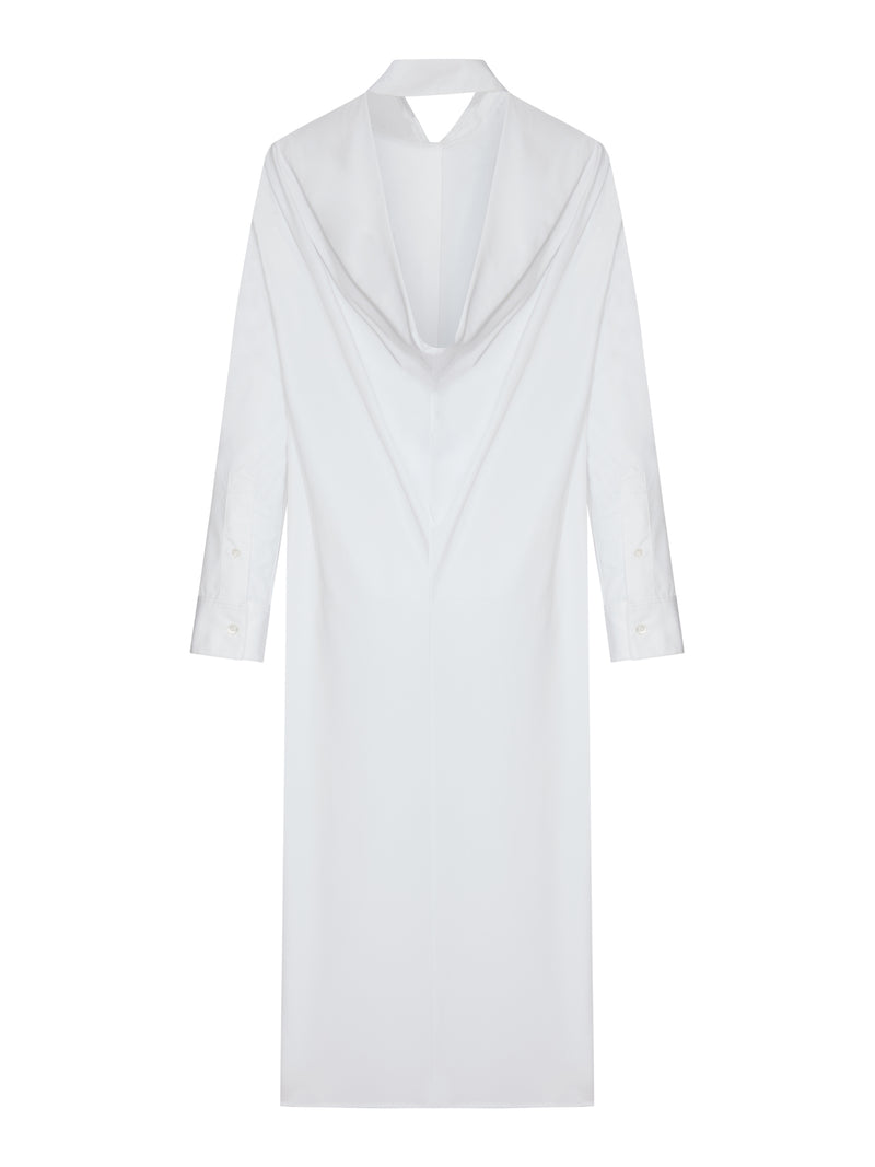 ABITO CHEMISIER LUNGO CON DRAPPEGGIO SUL RETRO