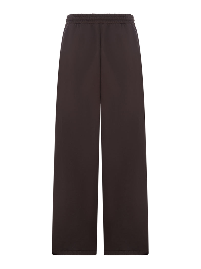 SWEATPANT WIDE LEG IN COTONE
