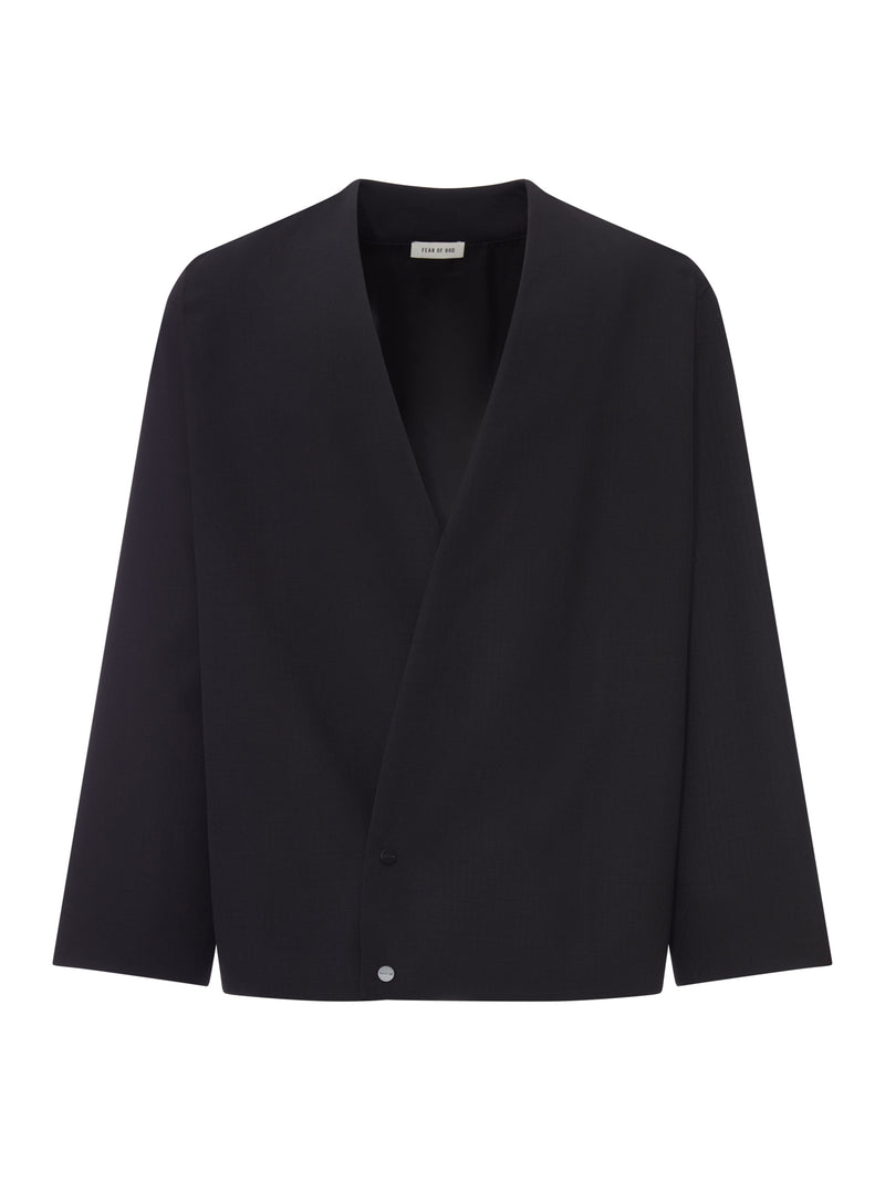 GIACCA CROPPED SENZA REVERS IN LANA