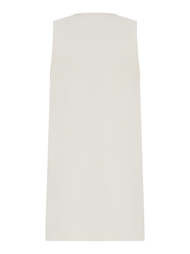 TOP A COSTINE IN MISTO COTONE