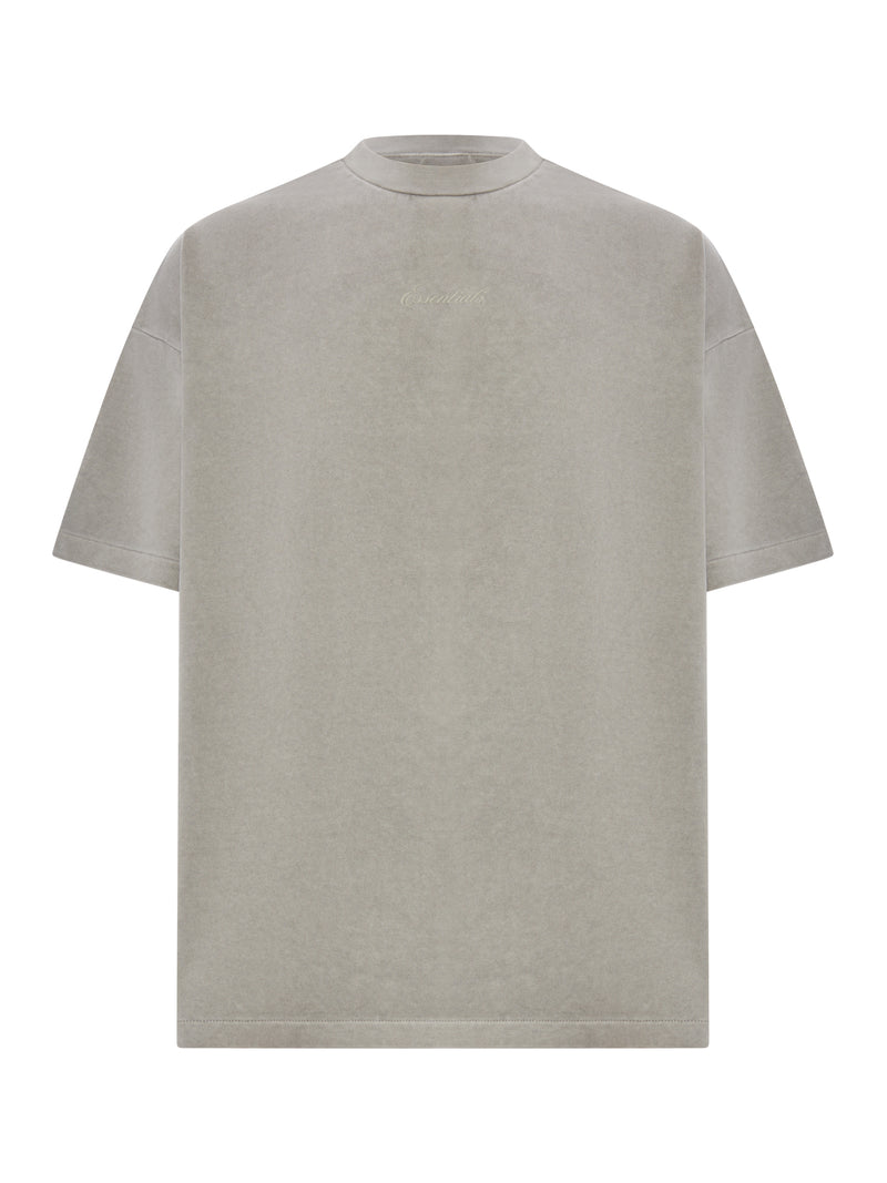 T-SHIRT A MANICHE CORTE 90`S IN COTONE