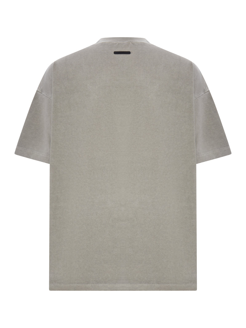 T-SHIRT A MANICHE CORTE 90`S IN COTONE