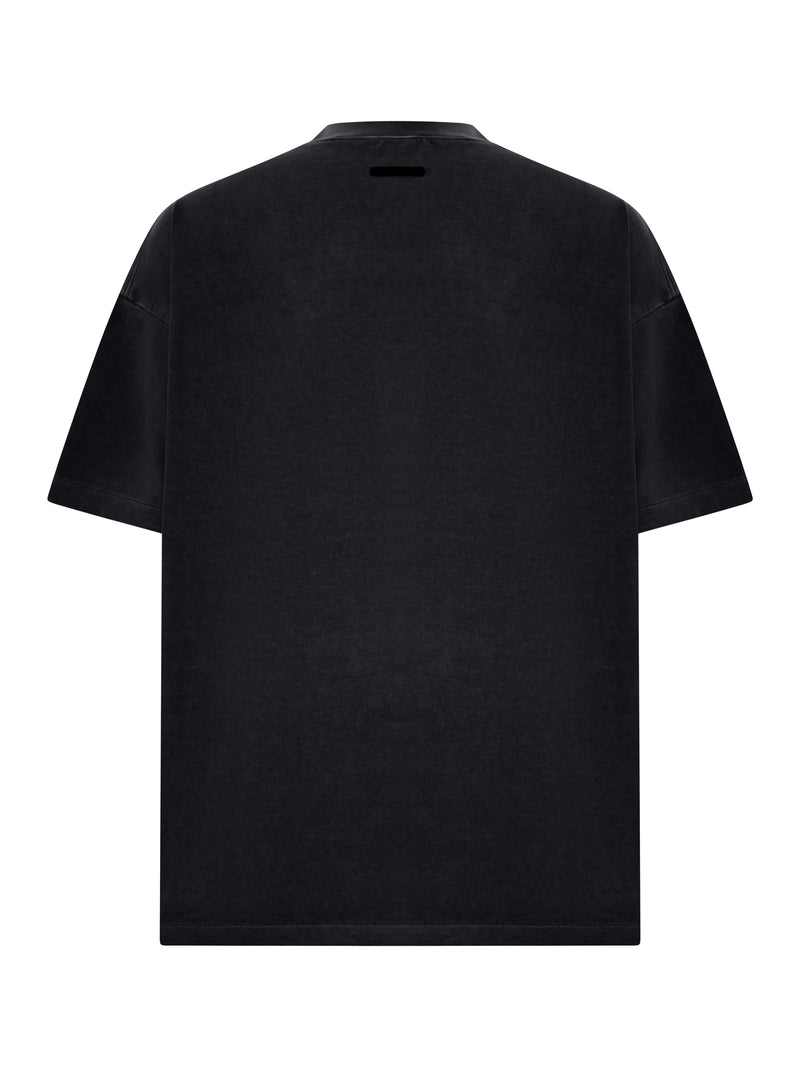 T-SHIRT A MANICHE CORTE 90`S IN COTONE