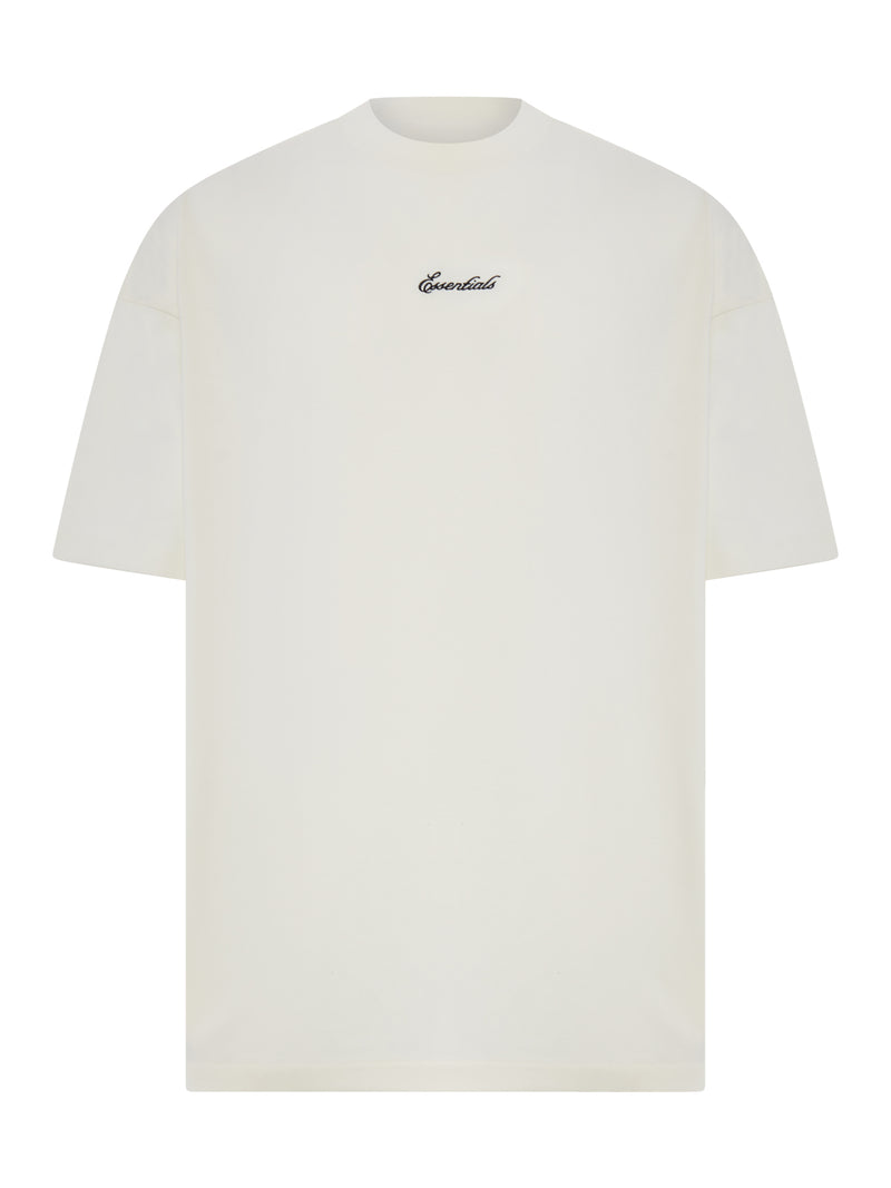 T-SHIRT A MANICHE CORTE 90`S IN COTONE
