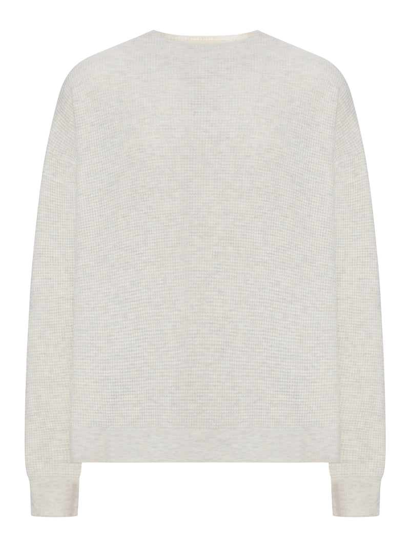 MAGLIONE GIROCOLLO SIGNATURE WAFFLE ANNI `90