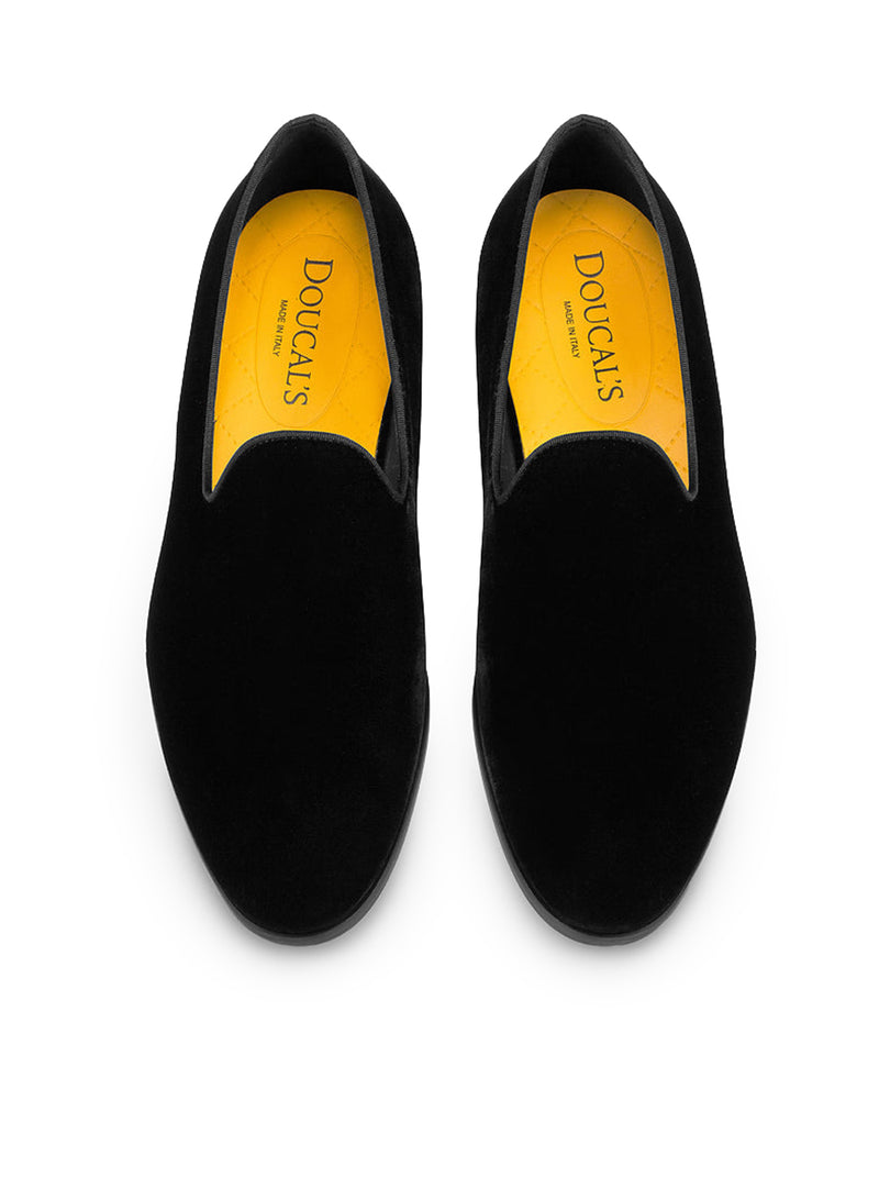 MOCASSINO PANTOFOLA IN VELLUTO NERO