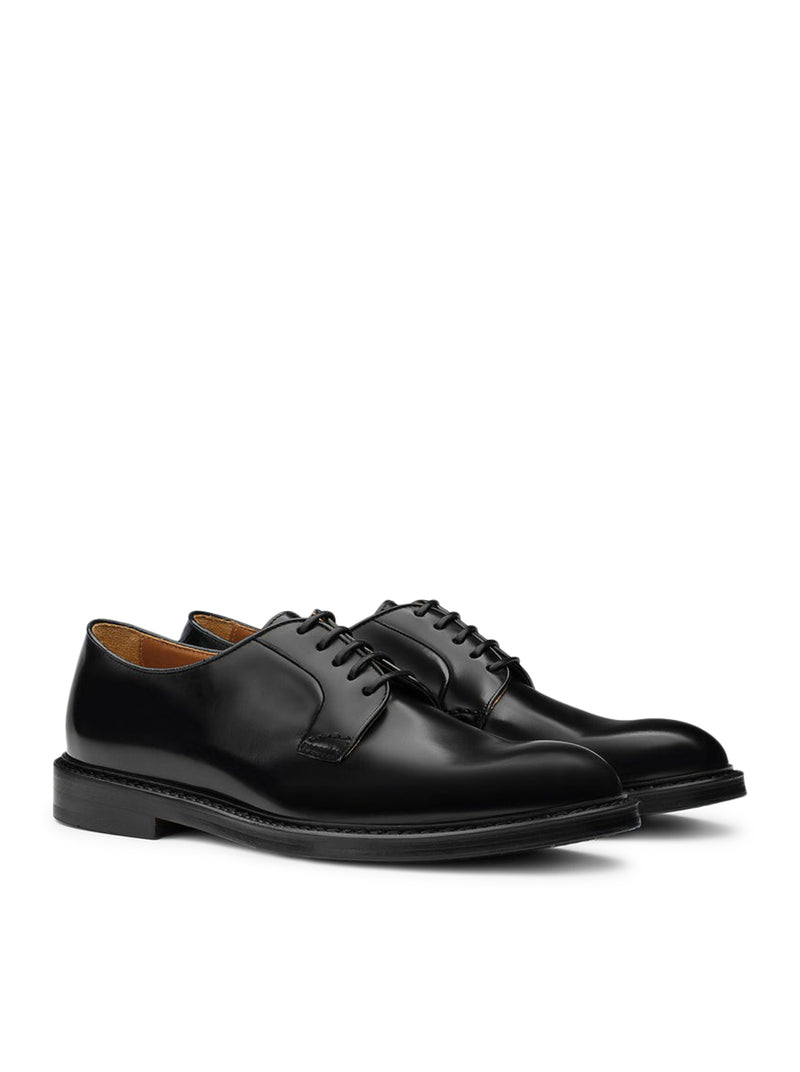 SCARPA DERBY STRINGATA IN PELLE