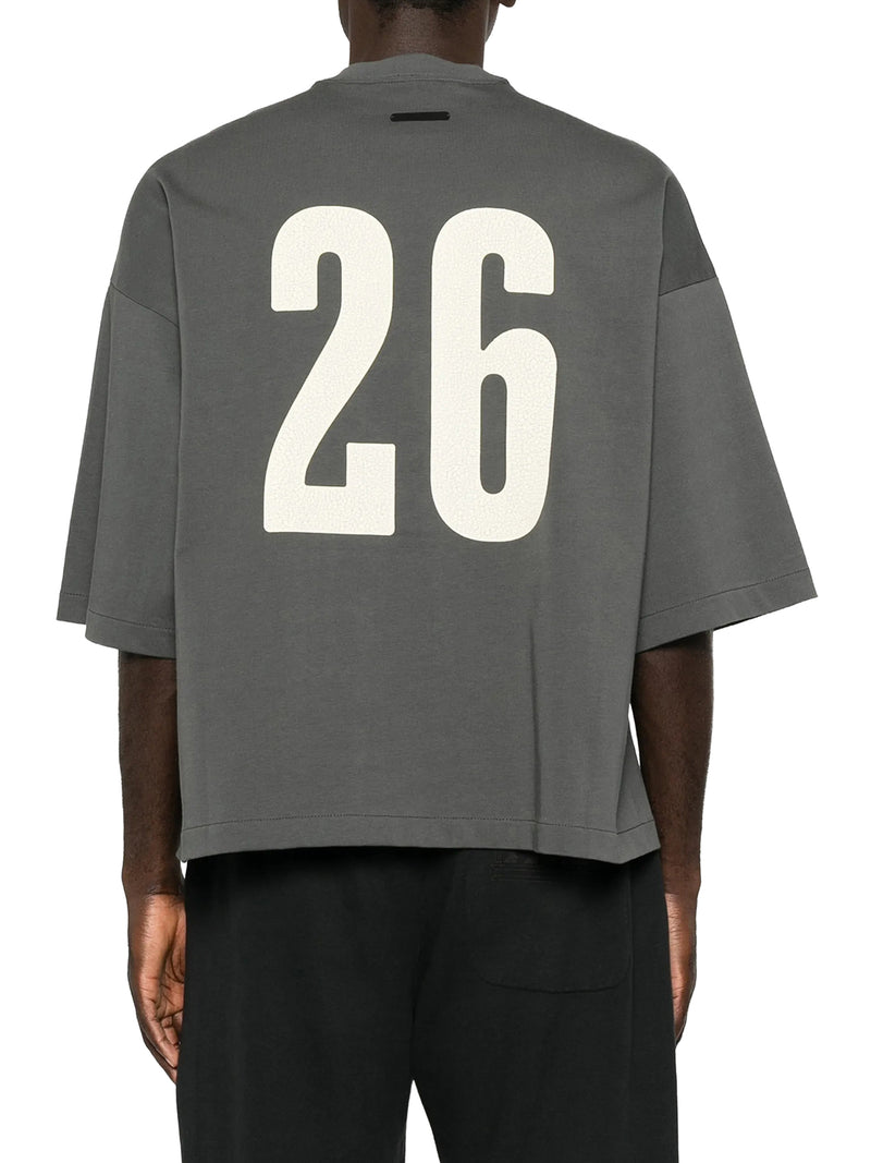 T-SHIRT OVERSIZE CON STAMPA LOGO FRONTALE