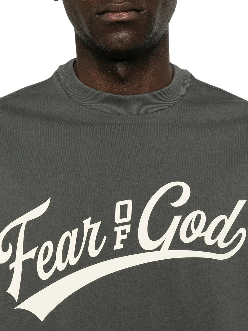 T-SHIRT OVERSIZE CON STAMPA LOGO FRONTALE