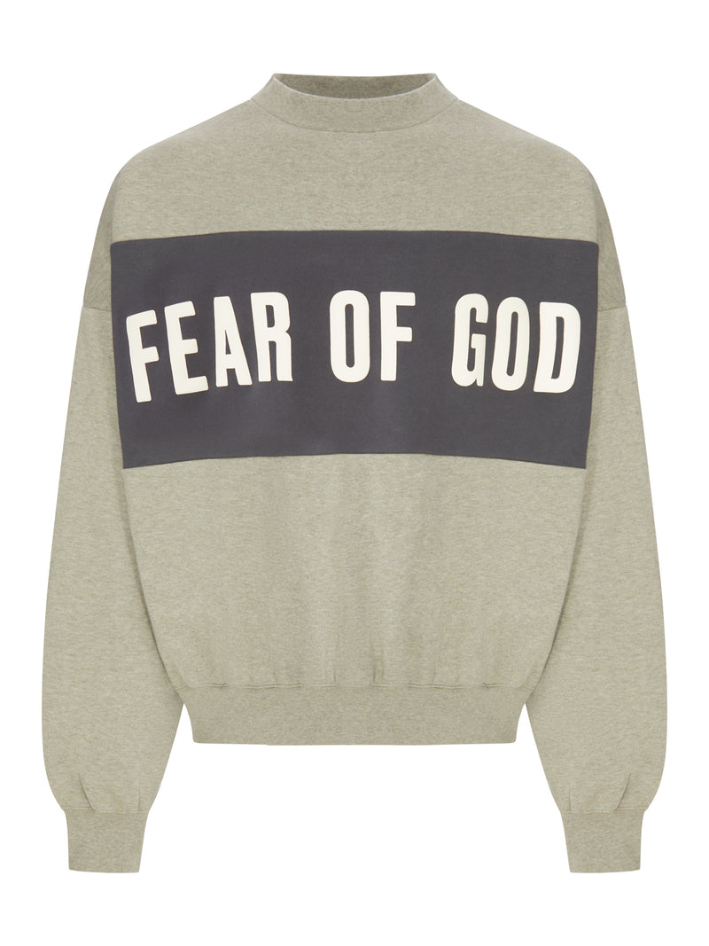 FELPA OVERSIZE COLOR BLOCK CON LOGO FRONTALE E POSTERIORE
