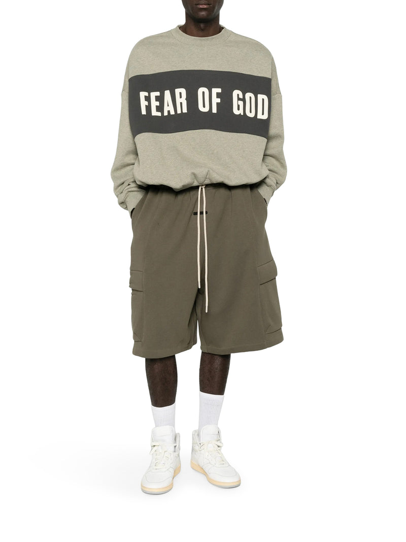 FELPA OVERSIZE COLOR BLOCK CON LOGO FRONTALE E POSTERIORE