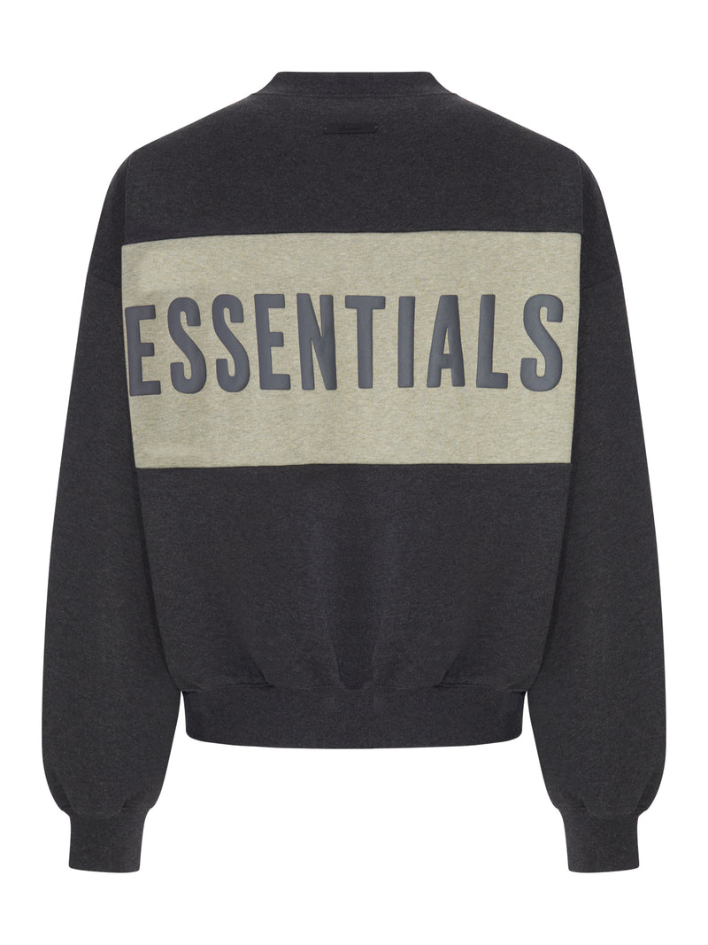 FELPA OVERSIZE COLOR BLOCK CON LOGO FRONTALE E POSTERIORE