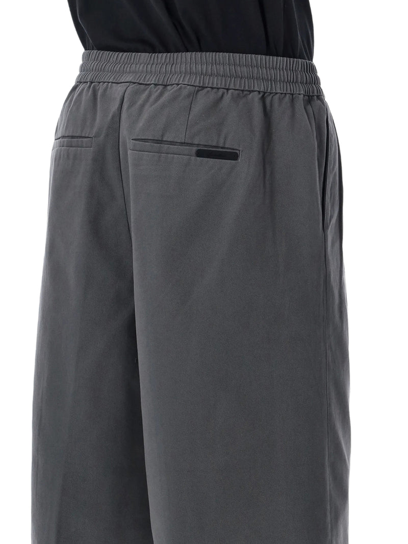 PANTALONCINI IN TWILL DI COTONE CON COULISSE