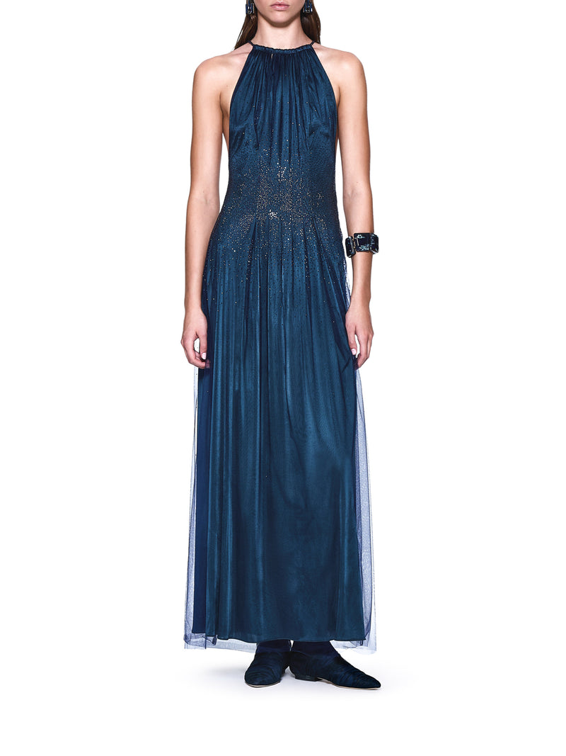 ABITO IN JERSEY CON DETTAGLIO STRASS