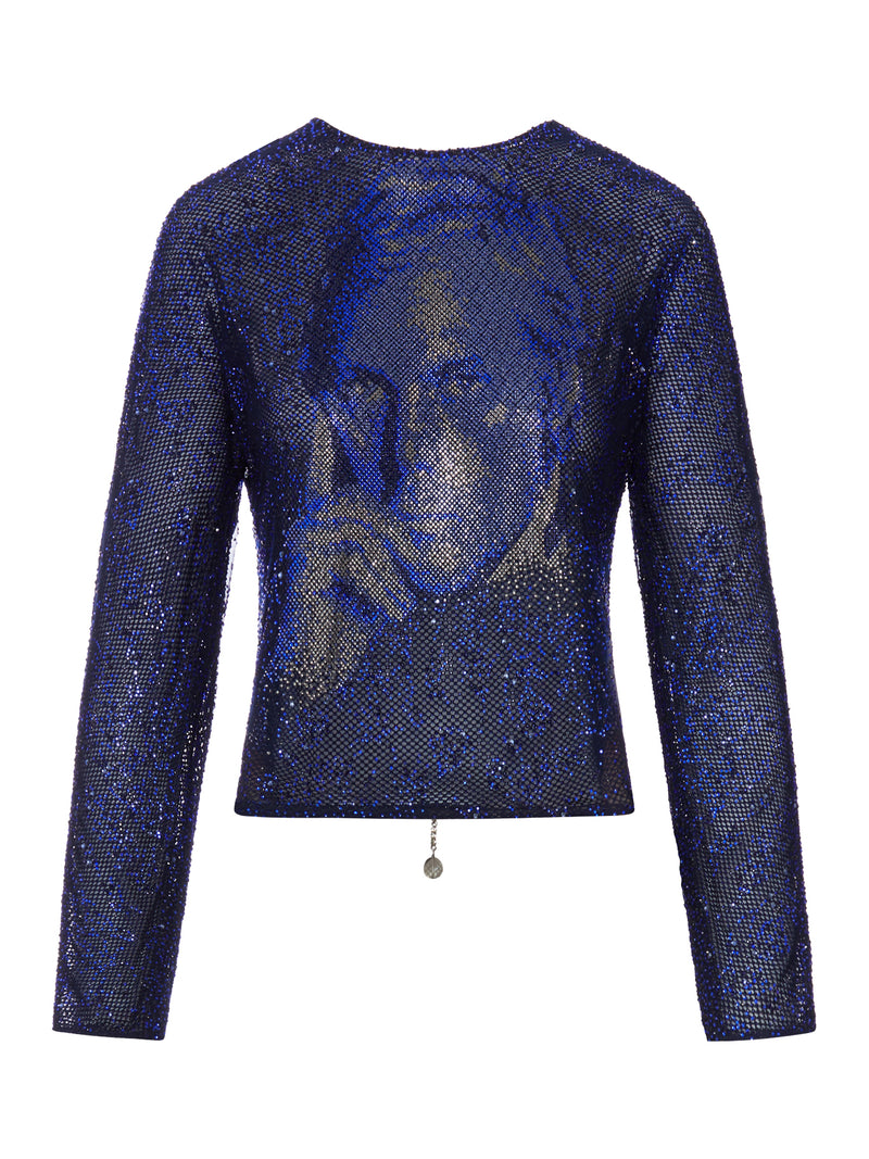 TOP INTERAMENTE RICOPERTO DI STRASS