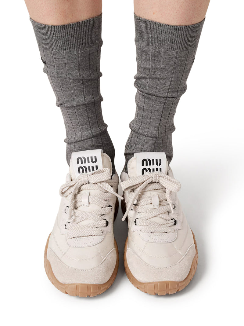 SNEAKERS TYRE IN TESSUTO TECNICO E PELLE SCAMOSCIATA