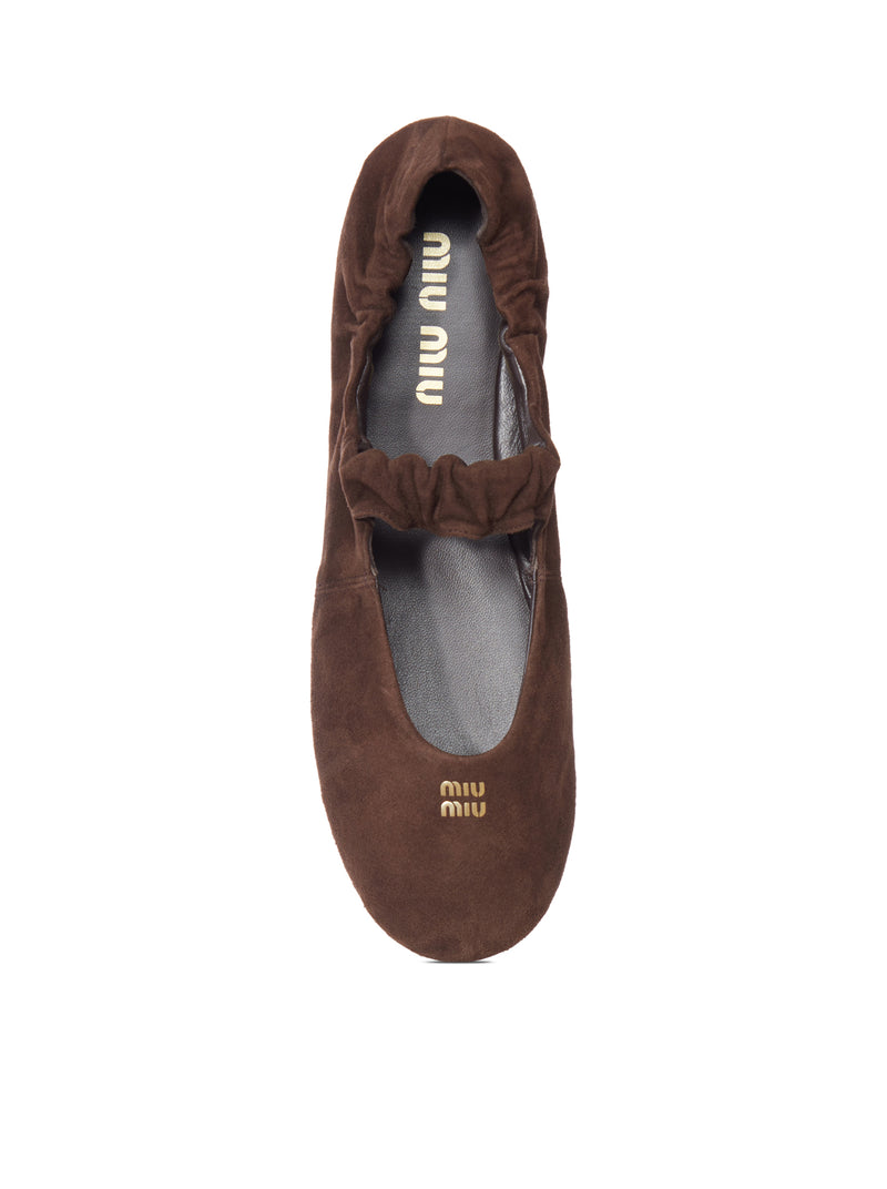 BALLERINE RUCHES IN CAMOSCIO