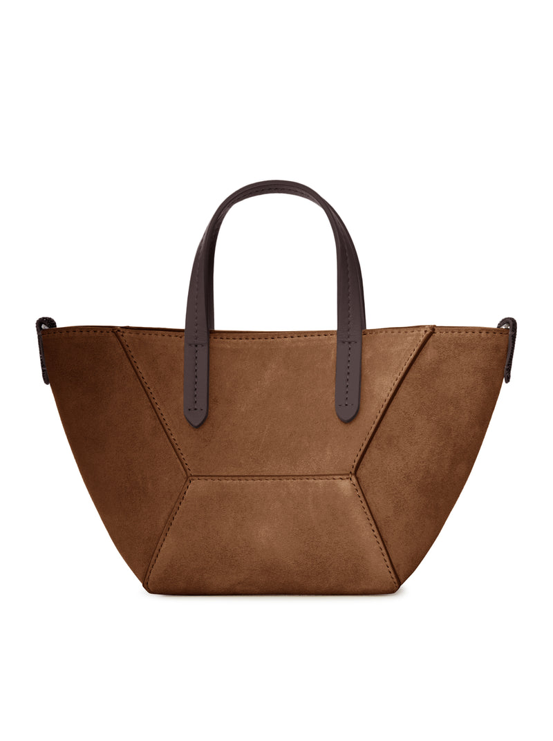 BORSA MINI IN PELLE SCAMOSCIATA CON TRACOLLA