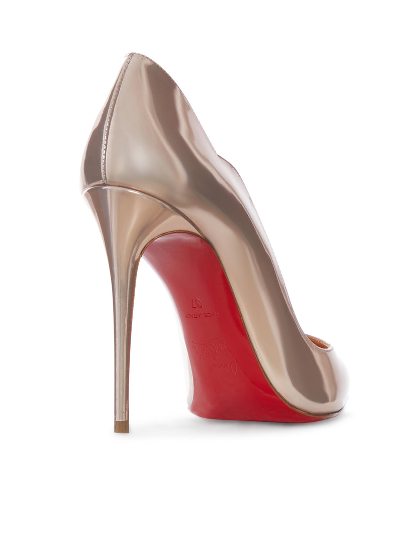 DÉCOLLETÉ IN VERNICE NUDE CON TACCO A STILETTO