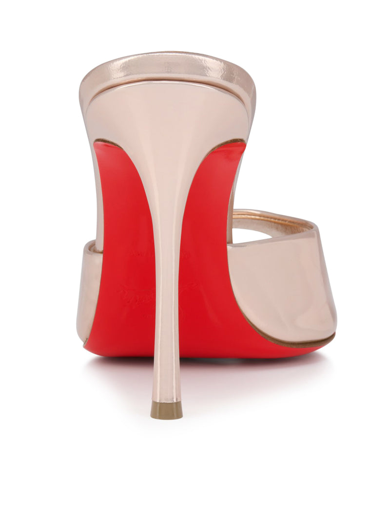 MULES ME DOLLY IN PELLE LAMINATA