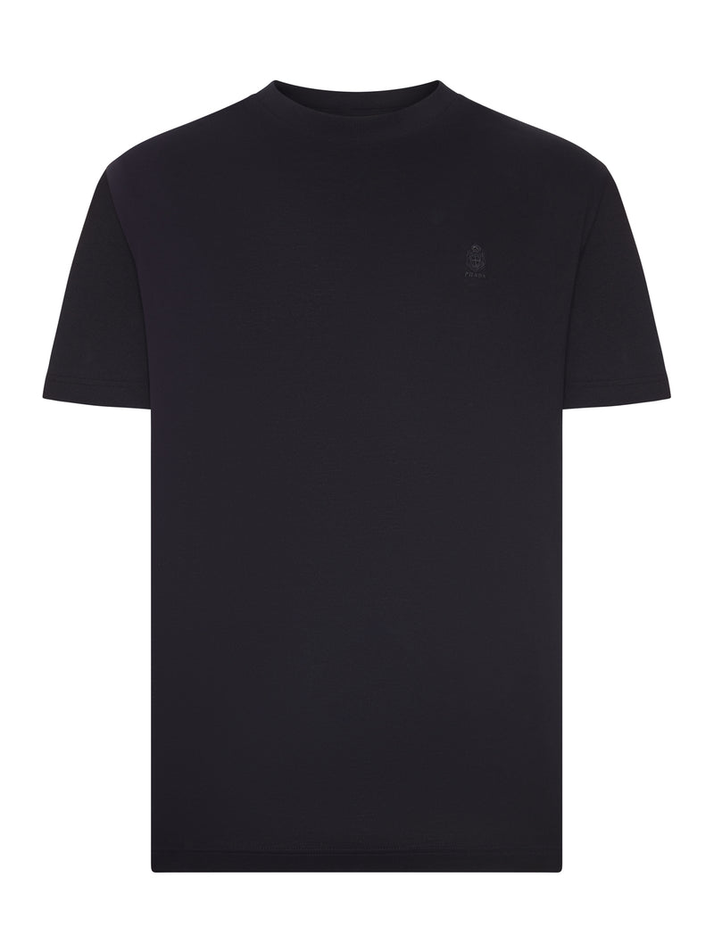 T-SHIRT IN COTONE CON LOGO RICAMATO
