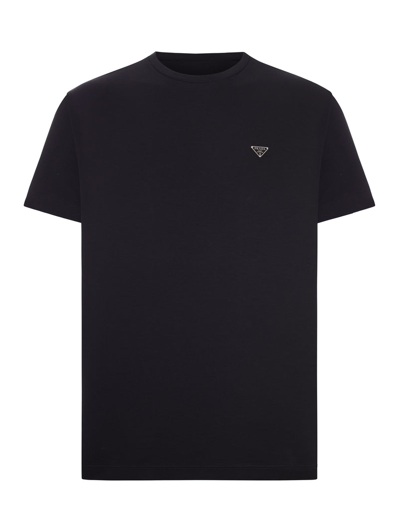 T-SHIRT IN COTONE CON PLACCA LOGO