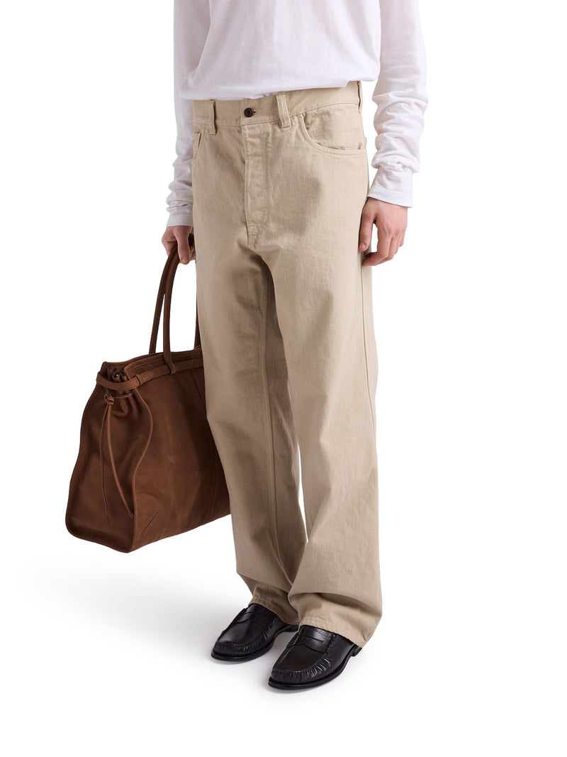 PANTALONI CINQUE TASCHE IN DENIM OLD