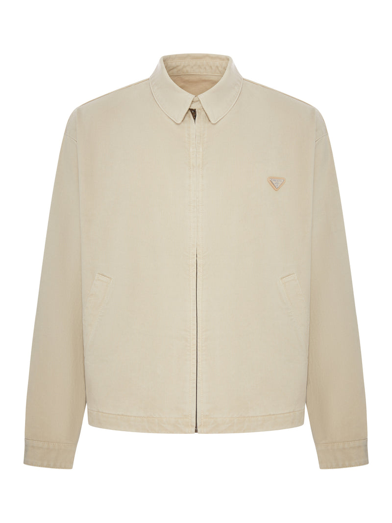BLOUSON IN COTONE CON LOGO