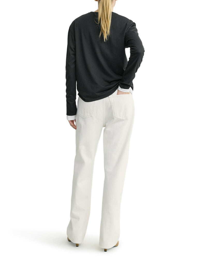 T-SHIRT A MANICA LUNGA IN COTONE