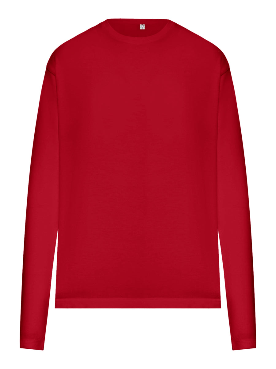 T-SHIRT A MANICA LUNGA IN COTONE