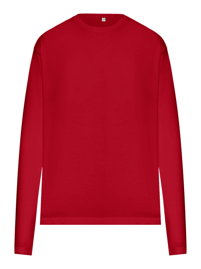 T-SHIRT A MANICA LUNGA IN COTONE