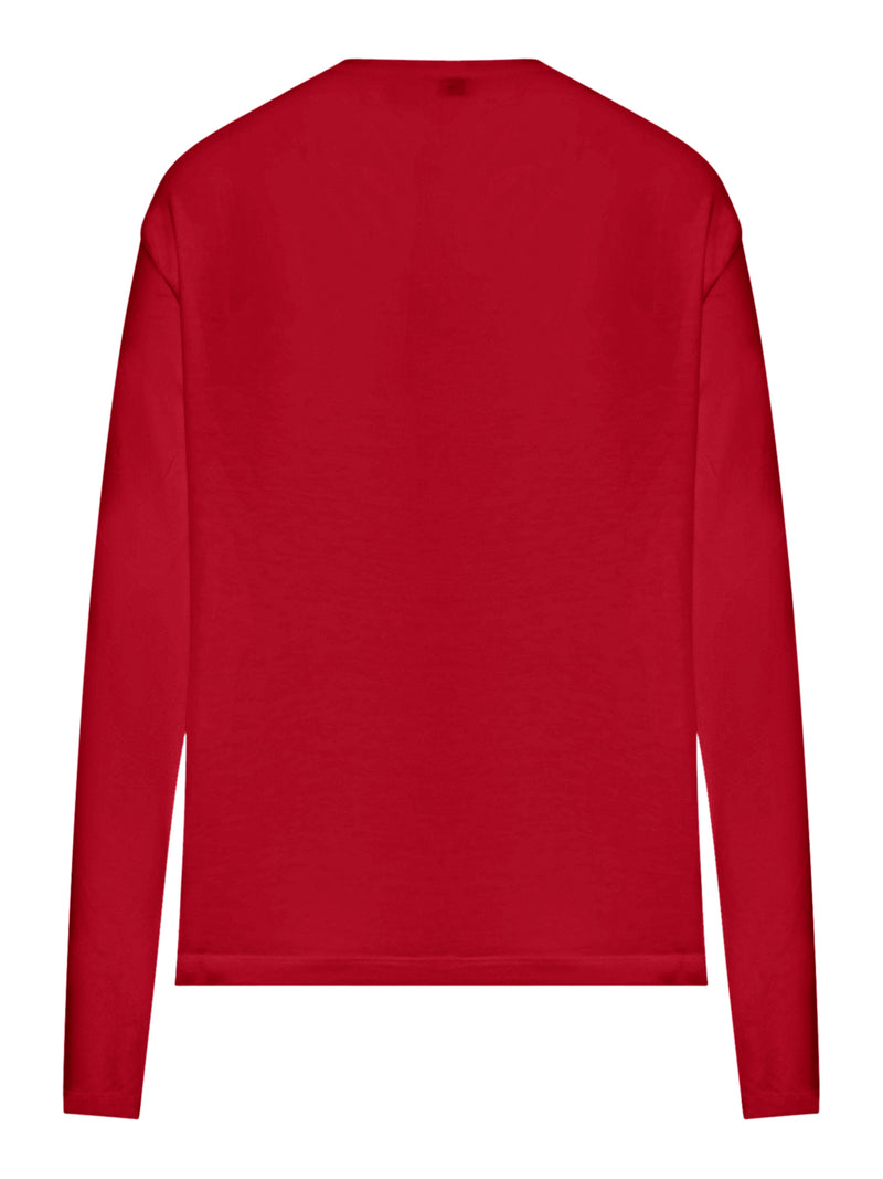 T-SHIRT A MANICA LUNGA IN COTONE
