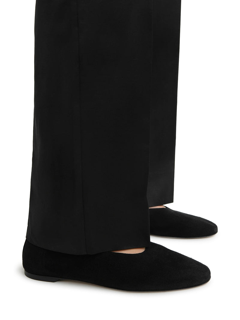 BALLERINE IN CAMOSCIO NERO