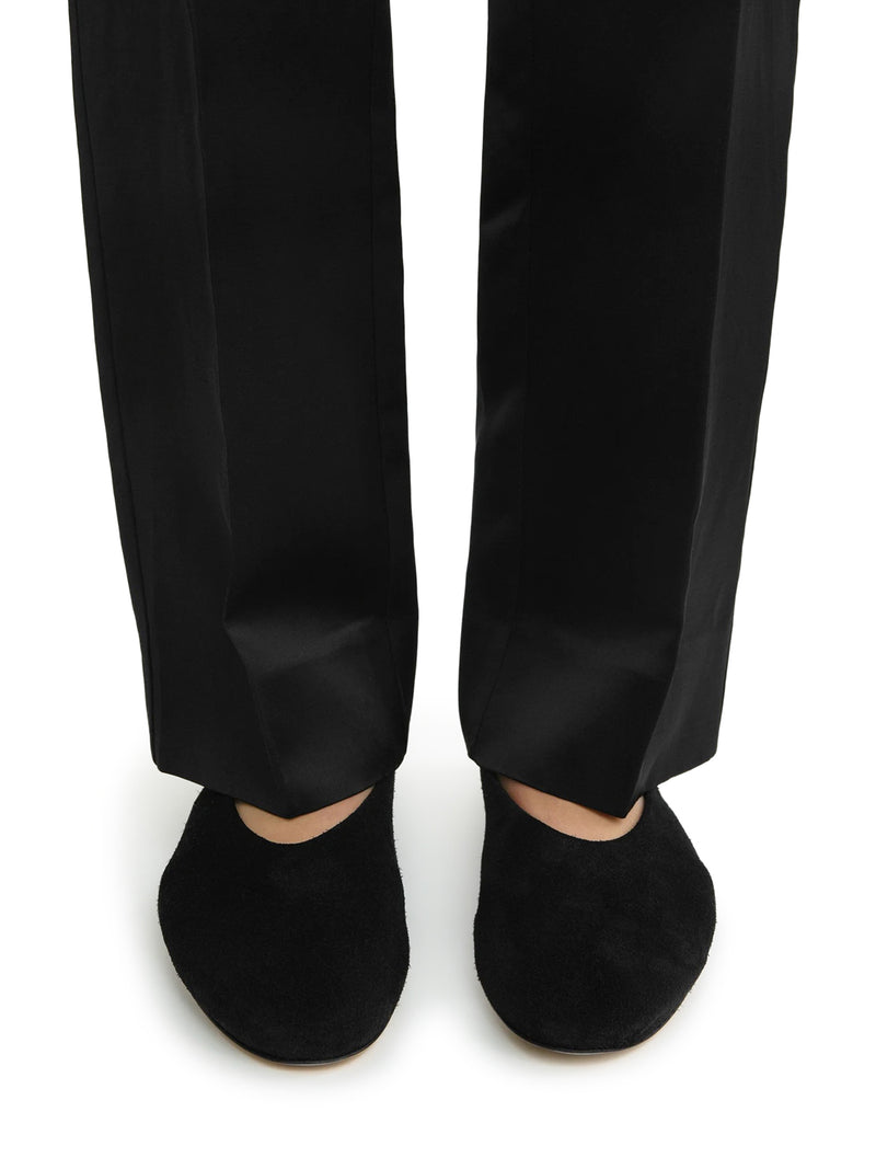 BALLERINE IN CAMOSCIO NERO