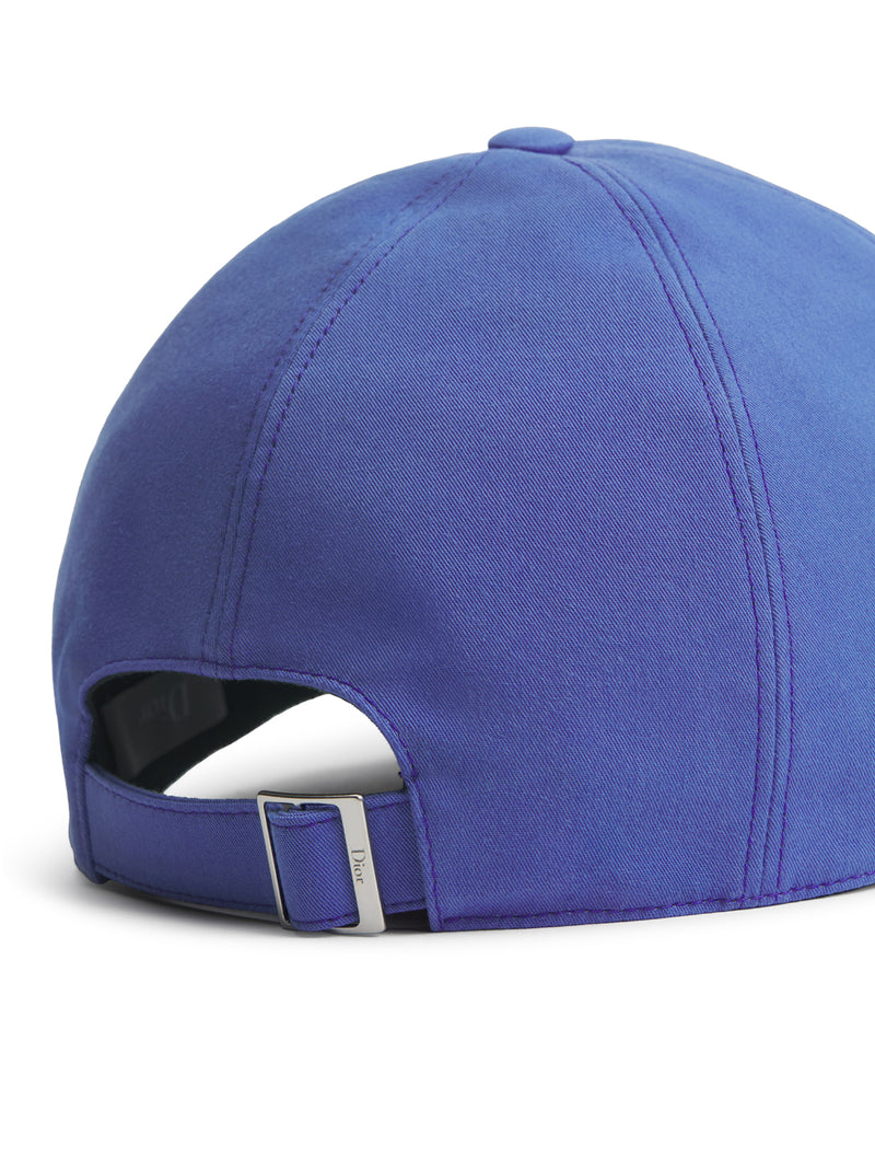 CAPPELLO IN TELA DI COTONE BLU