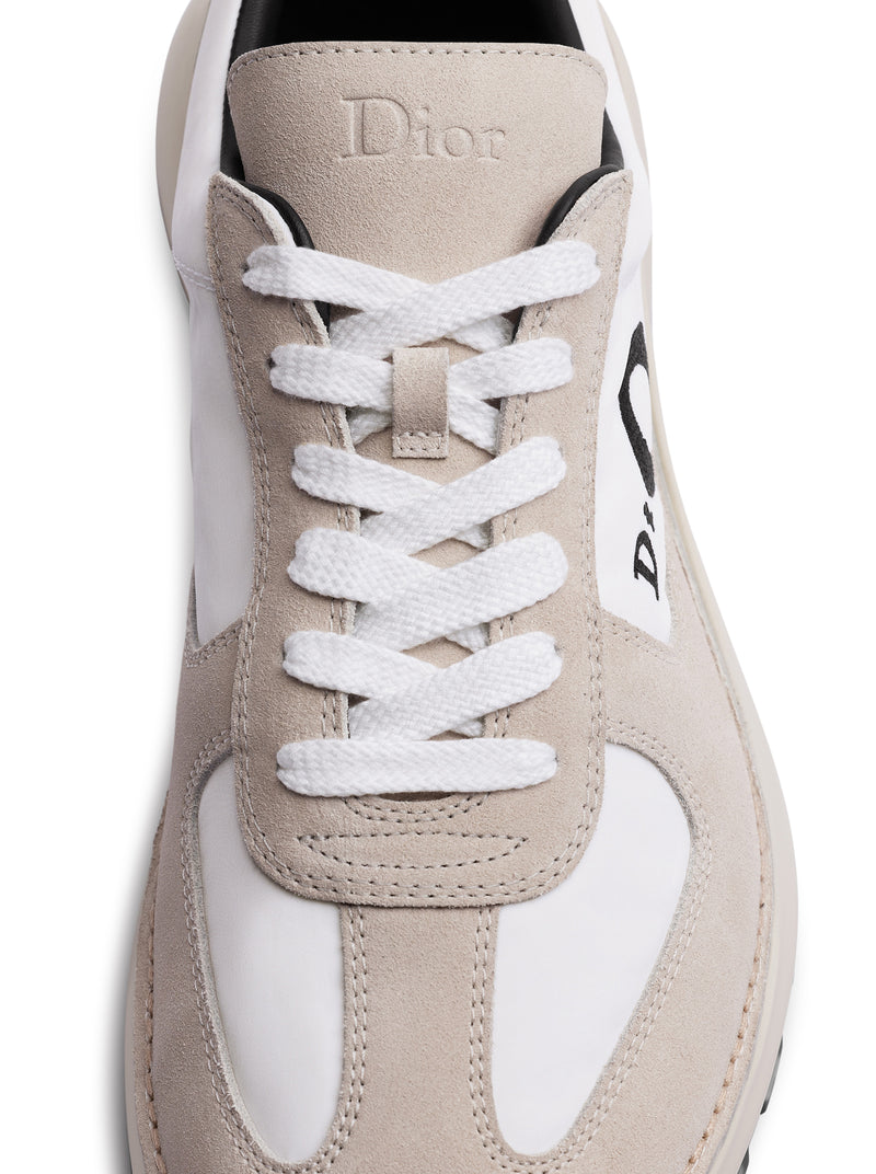 SNEAKERS SQUASH IN PELLE DI VITELLO SCAMOSCIATA E IN TESSUTO TECNICO