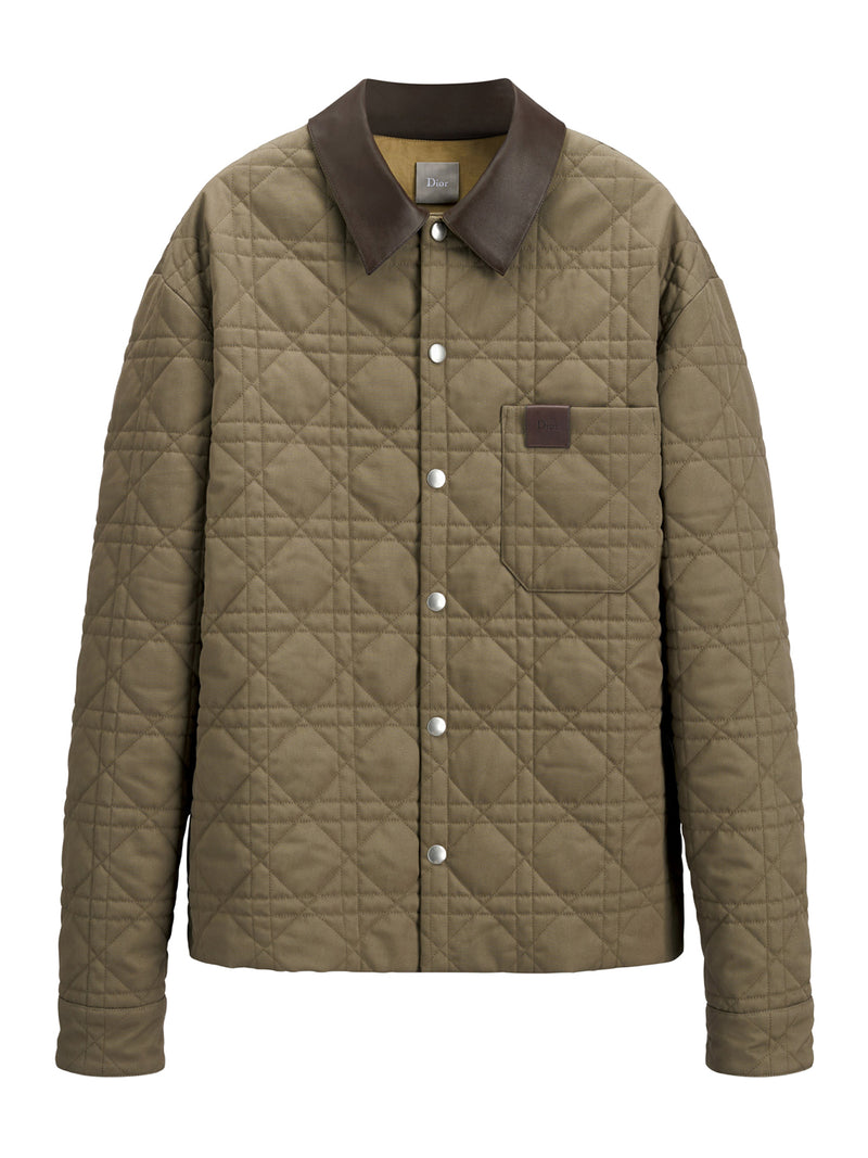 GIACCA-CAMICIA CANNAGE CON TOPPA DIOR IN PELLE