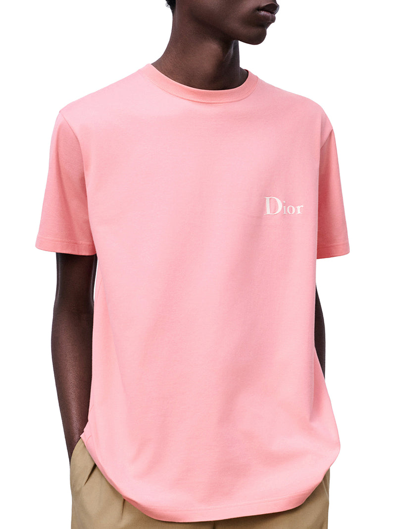 T-SHIRT CON RICAMO IN JERSEY DI COTONE