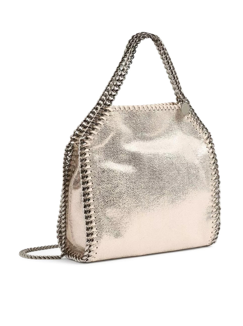 BORSA TOTE MINI FALABELLA METALLIZZATA
