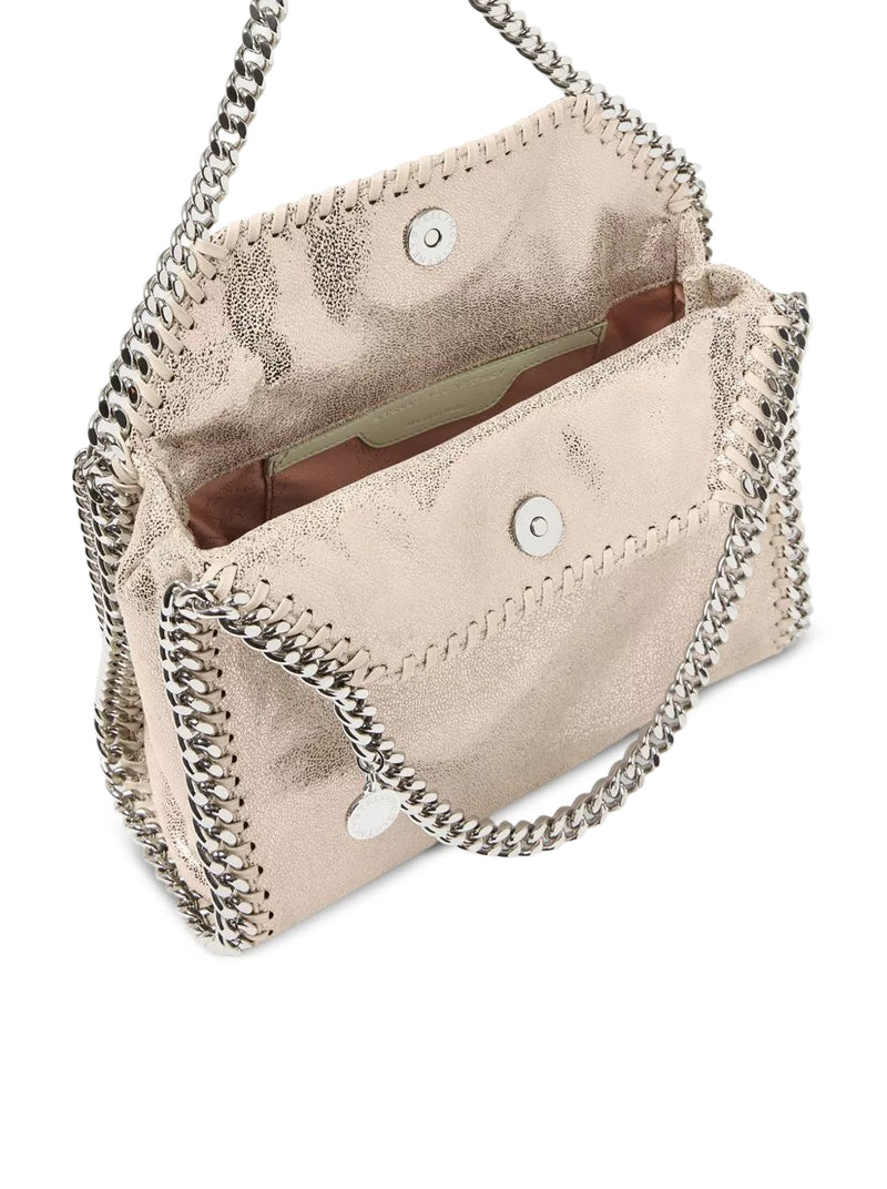 BORSA TOTE MINI FALABELLA METALLIZZATA