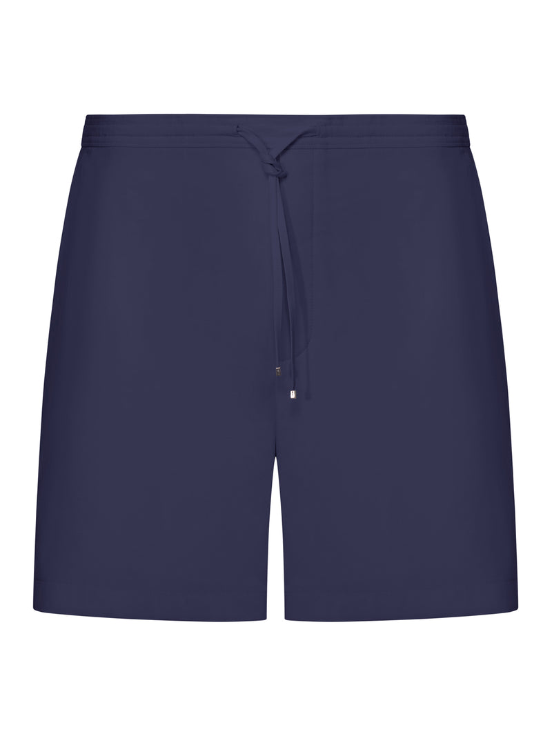 SHORTS FLUIDO IN POPELINE DI COTONE