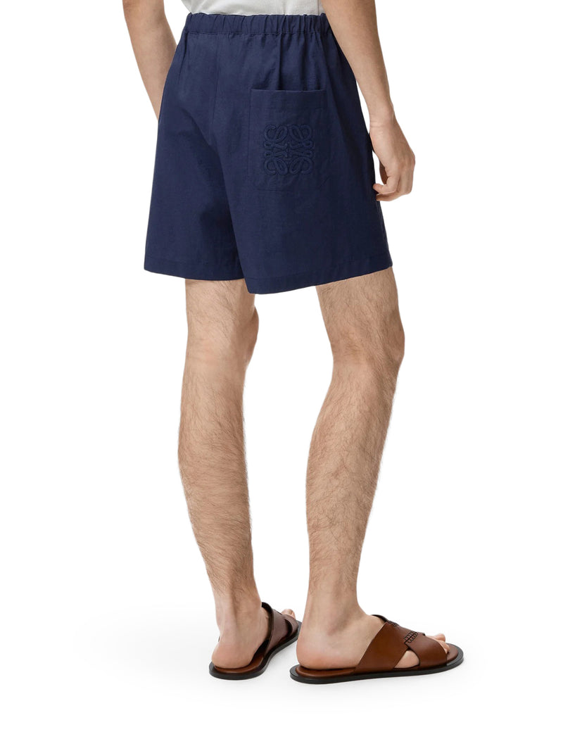 SHORTS FLUIDO IN POPELINE DI COTONE