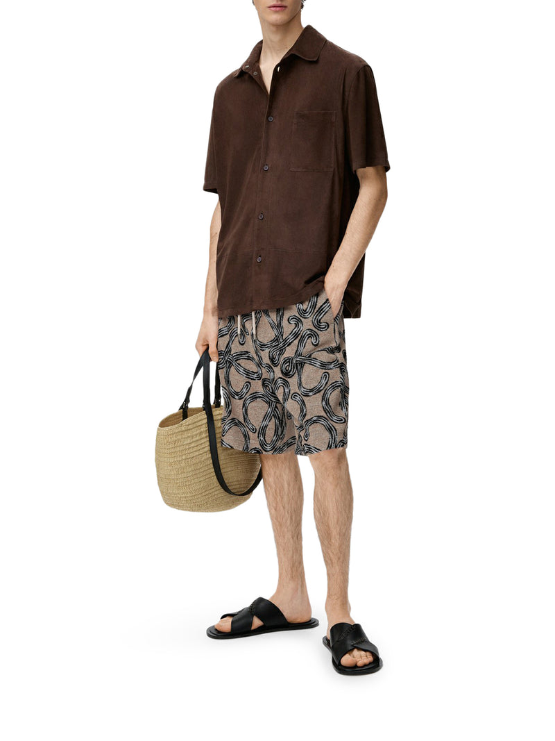 SHORTS IN SPUGNA CON ANAGRAM ALL-OVER