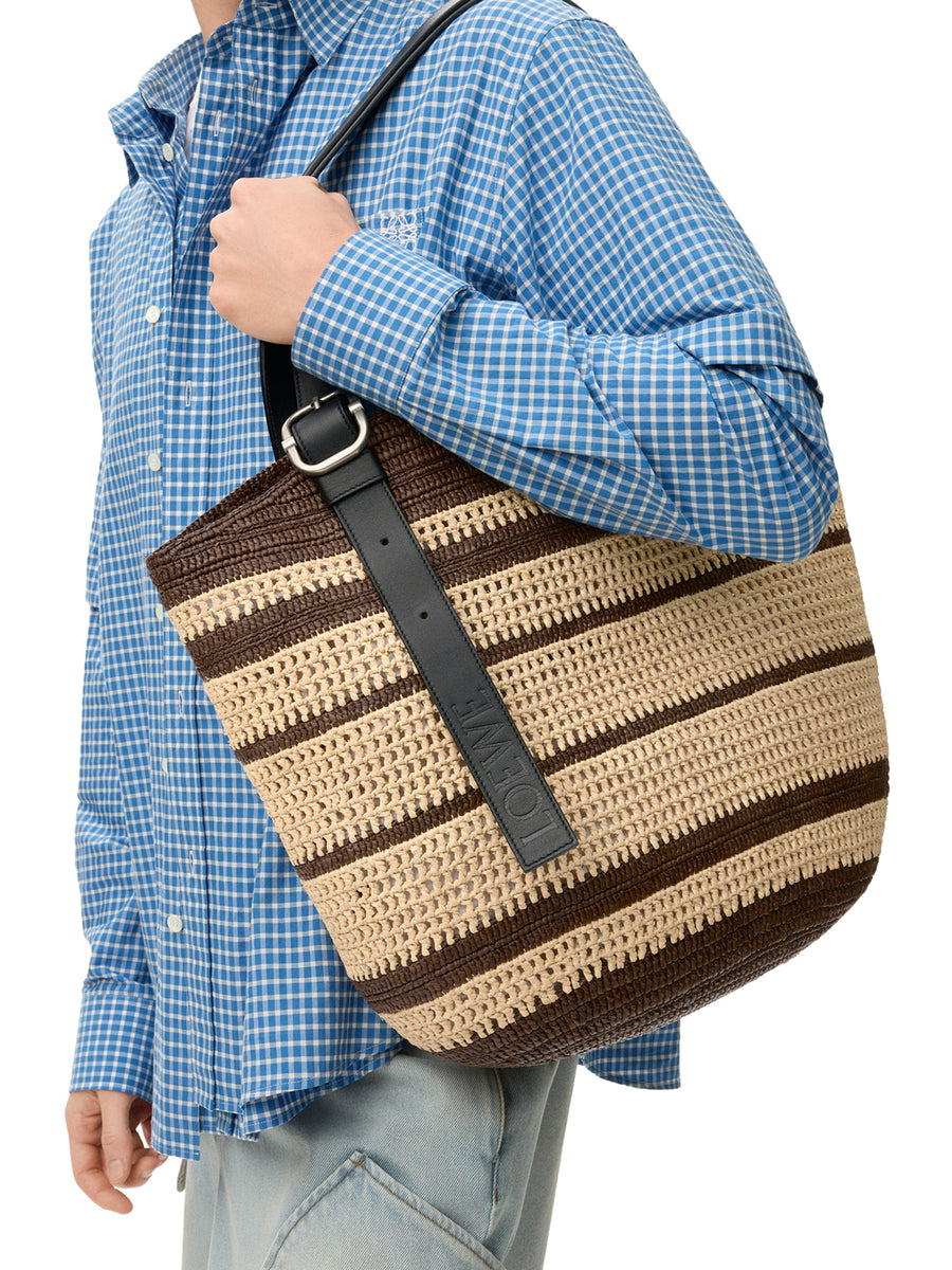 BORSA LOOP BASKET IN RAFIA