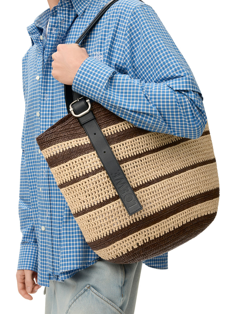BORSA LOOP BASKET IN RAFIA