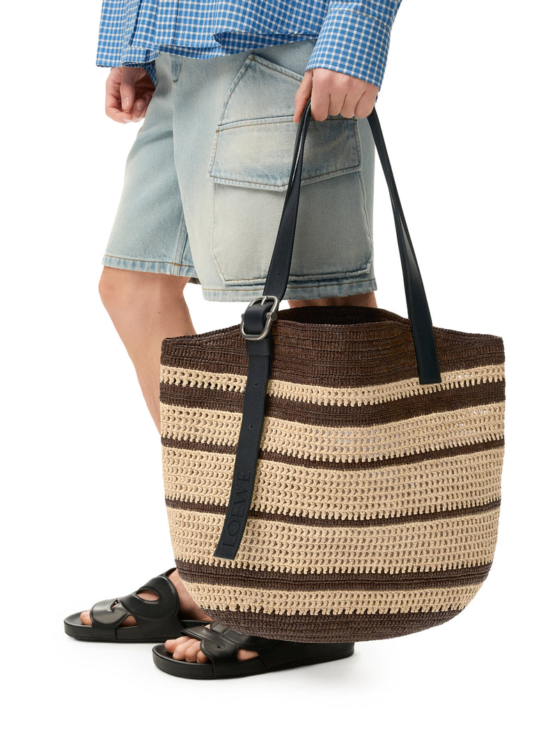 BORSA LOOP BASKET IN RAFIA