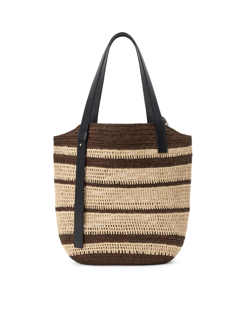 BORSA LOOP BASKET IN RAFIA