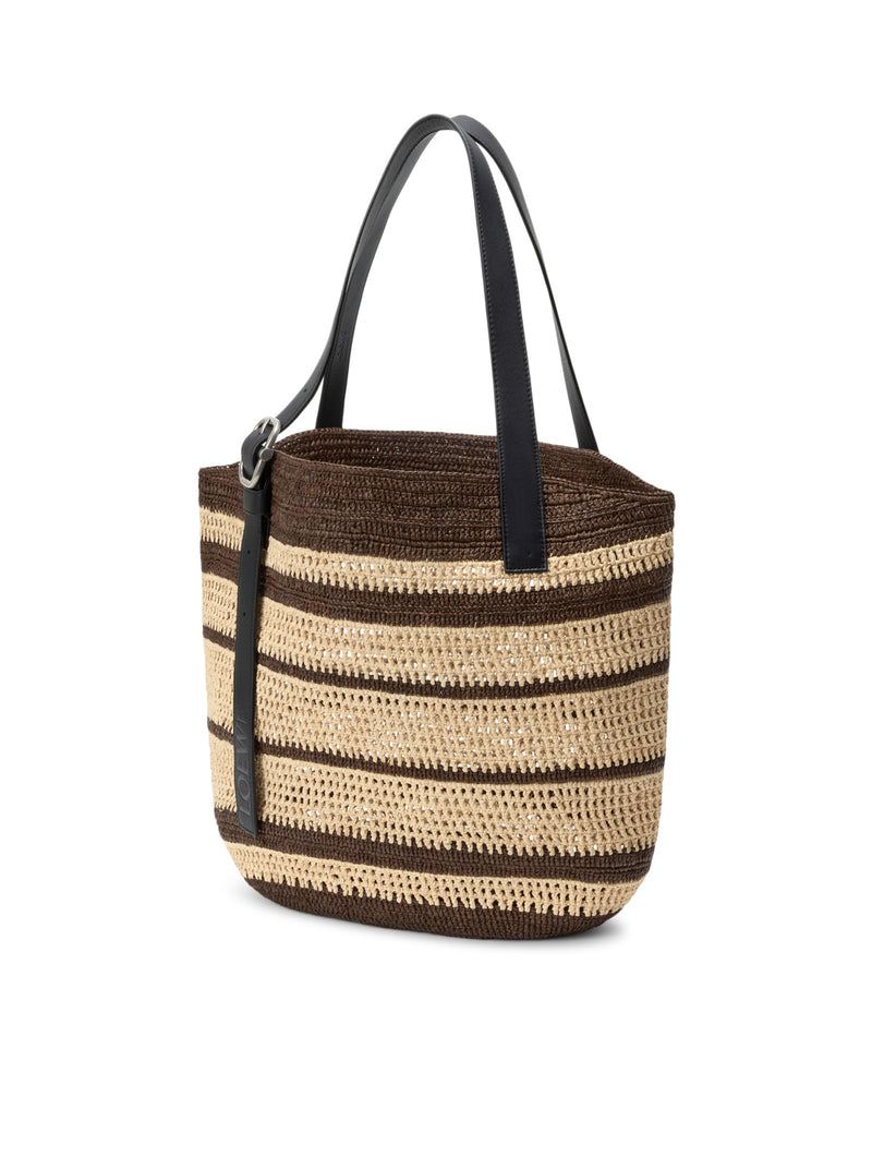 BORSA LOOP BASKET IN RAFIA
