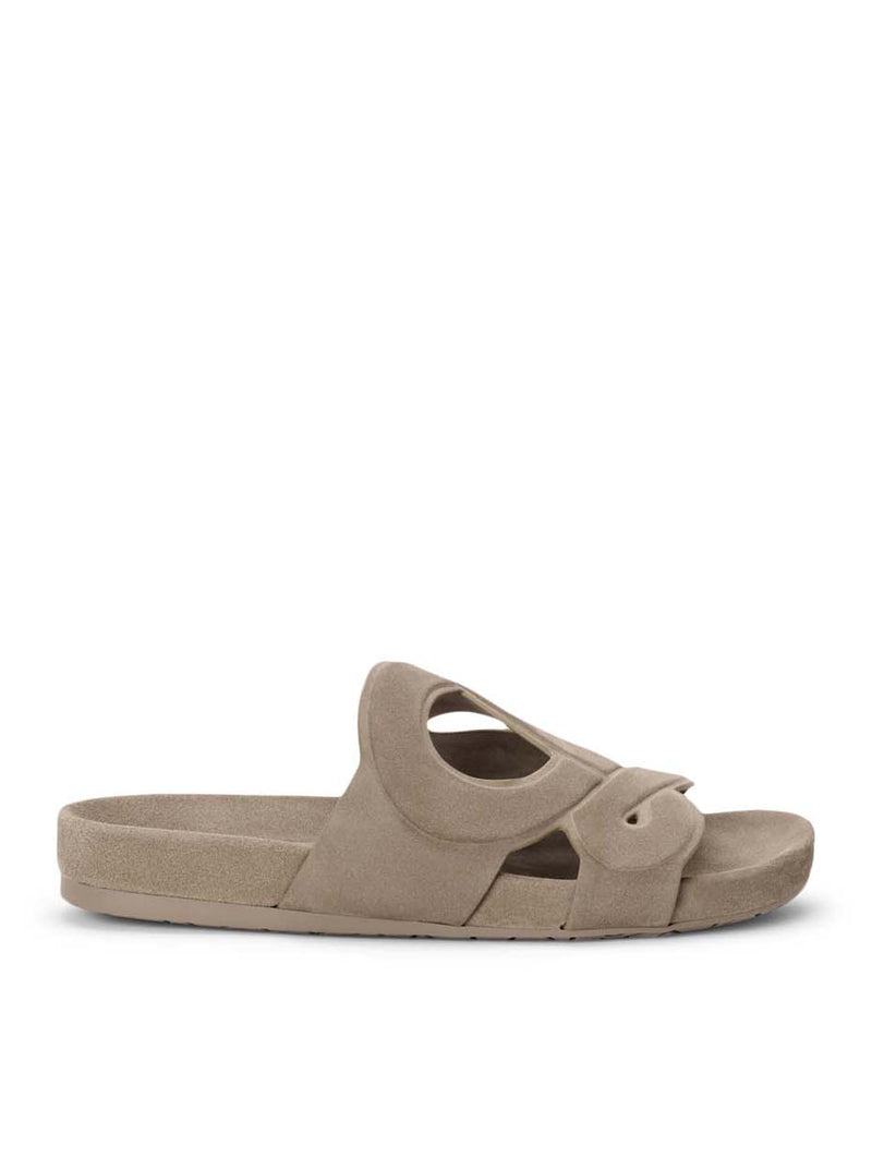 SLIDE EASE MONOGRAM IN PELLE SCAMOSCIATA