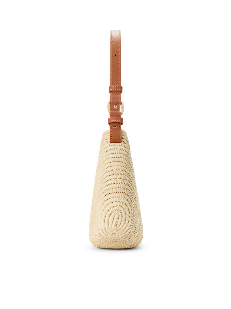 BORSA LOEWE SWING MEDIA IN RAFIA E PELLE DI VITELLO
